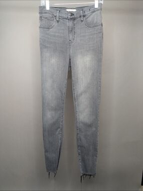 Madewell Grey High-Rise Skinny Jeans